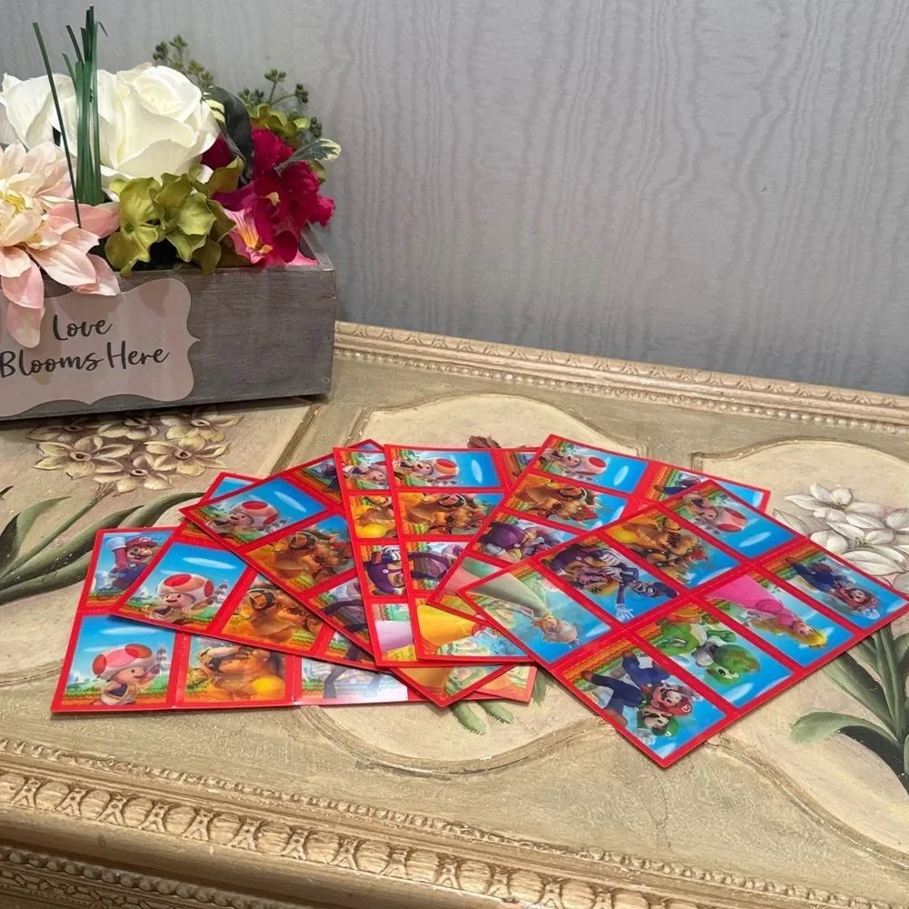 Super Mario Lenticular Valentines Day Cards 56 Cards Included VIDEO